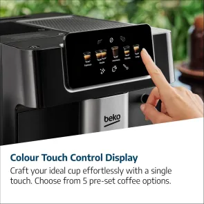 Кофемашина Beko 2.0л, зерно, ручной капучинатор, авторецептов - 5, черный №7