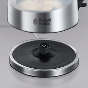 Електрочайник Russell Hobbs Purity 1л, скло, з фільтром Brita, сріблясто-чорний №3