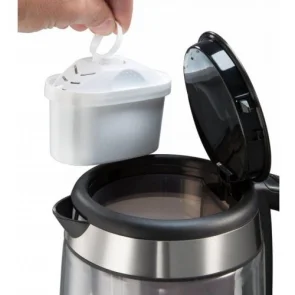 Електрочайник Russell Hobbs Glass, 1.7л, скло, підсвічування, сріблясто-чорний №4