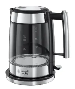Электрочайник Russell Hobbs Elegance, 1.7л, стекло, серебристо-черный №1