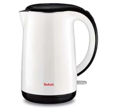 Електрочайник Tefal Safe to touch 1.7л, Strix, пластик, білий глянець