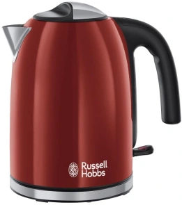 Электрочайник Russell Hobbs Colours Plus 1.7л, металл, красно-черный №1