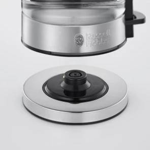Электрочайник Russell Hobbs Compact Home 0.8л, стекло, подсветка, серебристо-черный №6