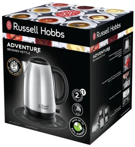 Электрочайник Russell Hobbs Adventure 1.7л, металл, серебристо-черный №6