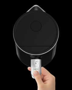 Електрочайник Tefal DIGITAL, 1.7л, LED дисплей, з подвійними стінками, глянець, чорний №5