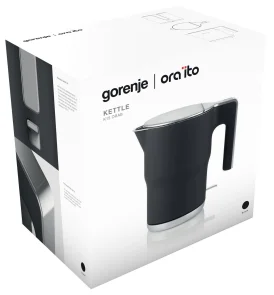 Электрочайник Gorenje 1.5л, с двойными стенками, черный матовый №7