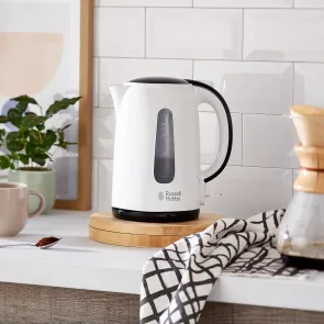Электрочайник Russell Hobbs My Breakfast 1.7л, пластик, бело-черный №8