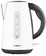 Электрочайник ARDESTO 1.7л, Strix, металл, белый