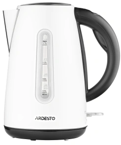 Электрочайник ARDESTO 1.7л, Strix, металл, белый №1