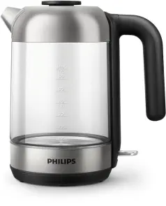 Электрочайник Philips Series 5000 1.7л, стекло, черно-серебристый №2