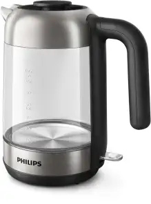 Электрочайник Philips Series 5000 1.7л, стекло, черно-серебристый №4