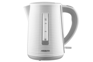 Електрочайник ARDESTO White stripes 1.7л, Strix, пластик, біло-сірий №2