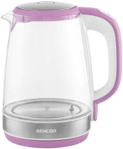 Электрочайник Sencor 2л, Strix, стекло, 5 темп.реж,лиловый