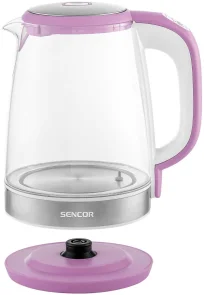 Электрочайник Sencor 2л, Strix, стекло, 5 темп.реж,лиловый №5