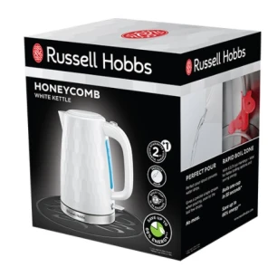 Электрочайник Russell Hobbs Honeycomb 1.7л, пластик, белый №7