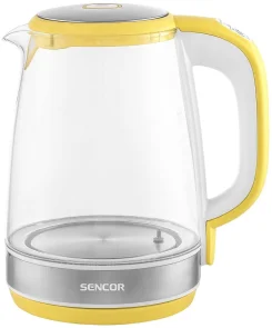 Электрочайник Sencor 2л, Strix, стекло, 5 темп.реж, желтый №2
