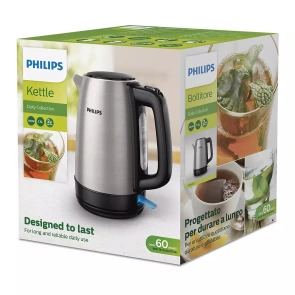 Электрочайник Philips Daily Collection 1.7л, металл №5