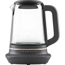 Электрочайник Electrolux 1.7л, Strix, стекло, заварник, поддержка температуры, черный