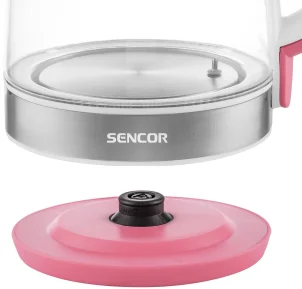 Электрочайник Sencor 2л, Strix, стекло, 5 темп.реж, малиновый №18