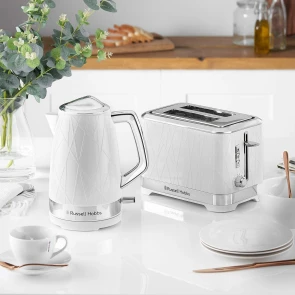 Электрочайник Russell Hobbs Structure, 1.7л, пластик, подсветка, бело-серебристый №9