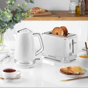 Электрочайник Russell Hobbs Structure, 1.7л, пластик, подсветка, бело-серебристый №11