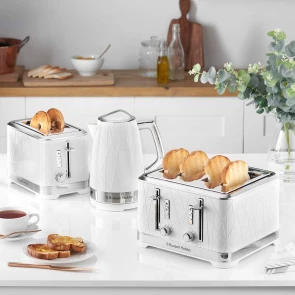 Электрочайник Russell Hobbs Structure, 1.7л, пластик, подсветка, бело-серебристый №13