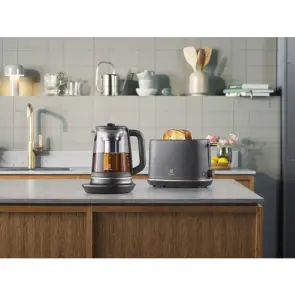 Электрочайник Electrolux 1.7л, Strix, стекло, заварник, поддержка температуры, черный №5