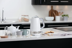 Электрочайник Russell Hobbs Structure, 1.7л, пластик, подсветка, бело-серебристый №14