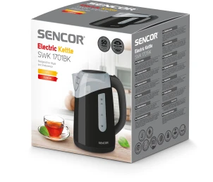 Электрочайник Sencor 1.7л, Strix, пластик, черный №11