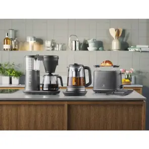 Электрочайник Electrolux 1.7л, Strix, стекло, заварник, поддержка температуры, черный №6