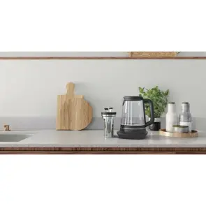 Электрочайник Electrolux 1.7л, Strix, стекло, заварник, поддержка температуры, черный №7