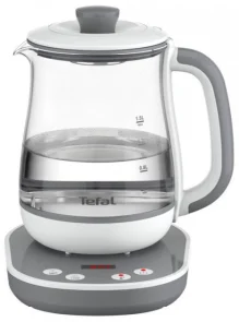 Электрочайник Tefal Tastea tea maker 1.5л, стекло, заварник, бело-серый №4
