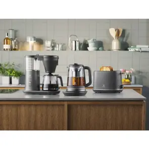 Электрочайник Electrolux 1.7л, Strix, металл, поддержка температуры, черный матовый №3