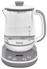 Электрочайник Tefal Tastea tea maker 1.5л, стекло, заварник, бело-серый №5
