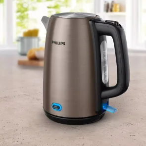 Электрочайник Philips Viva Collection 1.7л, металл, LED подсветка, медно-черный №3