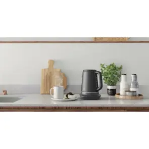 Электрочайник Electrolux 1.7л, Strix, металл, поддержка температуры, черный матовый №5
