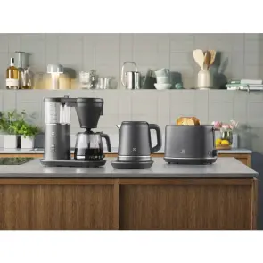 Электрочайник Electrolux 1.7л, Strix, металл, поддержка температуры, черный матовый №7