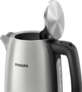 Электрочайник Philips Viva Collection 1.7л, LED подсветка, серебристо-черный №5