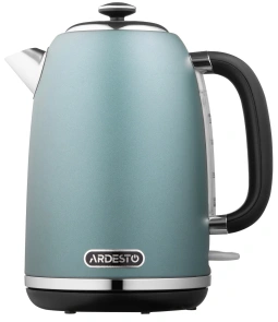 Электрочайник ARDESTO Mint Harmony 1.8л, Strix, металл, мятный матовый №1