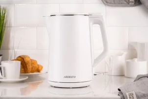 Електрочайник ARDESTO 1.5л, Strix, подвійні стінки, білий глянець №3