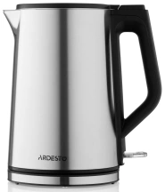 Электрочайник ARDESTO Steel Collection 1.5л, двойные стенки, серебристый
