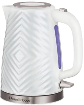 Електрочайник Russell Hobbs Groove White 1.7л, Strix, пластик, білий