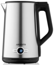 Электрочайник ARDESTO Steel Collection 1.7л, Strix, LED дисплей, двойные стенки, серебристый