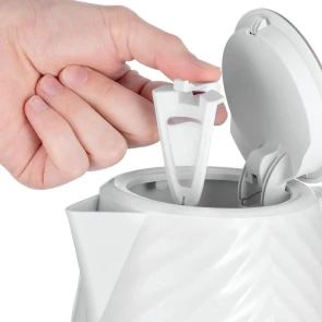 Электрочайник Russell Hobbs Groove White 1.7л, Strix, пластик, белый №6