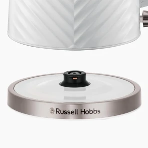 Электрочайник Russell Hobbs Groove White 1.7л, Strix, пластик, белый №8