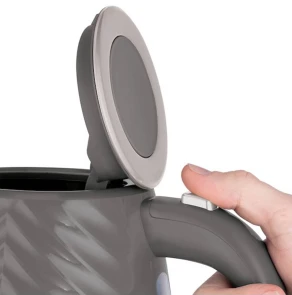 Электрочайник Russell Hobbs Groove Grey 1.7л, Strix, пластик, серый №6