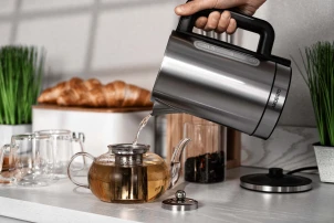Електрочайник ARDESTO Steel Collection 1.7л, Strix, метал, сріблястий №7