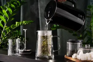 Електрочайник ARDESTO Elegance, 1.7л, LED дисплей, подвійні стінки, Otter, чорний глянець №4