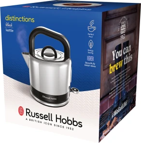 Электрочайник Russell Hobbs Distinctions Ocean 1.5л, Strix, металл, серебристо-черный №9