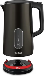 Электрочайник Tefal Digital 1.7л, с двойными стенками, 5 темп.реж, черный №7